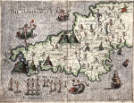 Купить древние карты в высоком разрешении: Корнуолл, Девоншир