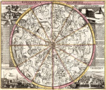 Купить древние карты в высоком разрешении: Атлас звезд и планет, север