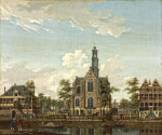 ₴ Репродукция городской пейзаж от 348 грн.: Вестеркерк в Кейзерсграхте, Амстердам