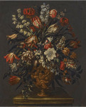 ₴ Репродукция натюрморт от 380 грн.: Маки, лилии, колокольчики и другие цветы
