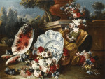 ₴ Картина натюрморт художника от 184 грн.: Арбуз и цветы