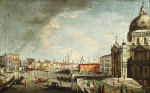 ₴ Репродукция городской пейзаж от 211 грн.: Венеция, Большой канал, выход к Санта-Мария-делла-Салюте