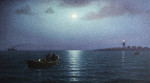 ⚓Репродукция морской пейзаж от 187 грн.: Рыбалка в лунном свете