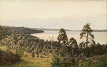 ₴ Репродукция пейзаж от 269 грн.: Вид на озеро