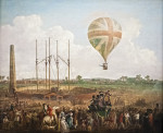 Купить от 149 грн. картину бытовой жанр: Джордж Биггинс, восхождение на воздушном шаре Лунарди