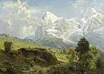 ₴ Репродукция пейзаж от 247 грн.: Вид с Венгеренальпа на Эйгер и Менч