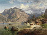 ₴ Репродукция пейзаж от 241 грн: Озеро Гебиргс