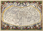 ₴ Старинная географическая карта высокого разрешения от 180 грн.: Универсальная карта Птоломея
