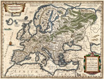₴ Старинная географическая карта высокого разрешения от 184 грн.: Европа