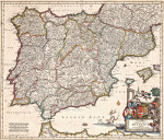 ₴ Древние карты высокого разрешения от 390 грн.: Карта наиболее точной Испании