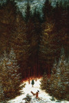 ₴ Репродукція краєвид від 271 грн.: Шасер в лісі