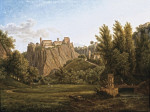₴ Картина пейзаж художника от 204 грн.: Вид на водопады в Тиволи