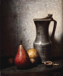 ₴ Купить натюрморт художника от 178 грн.: Груши, грецкие орехи и оловянный кувшин