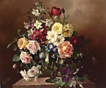 ₴ Картина натюрморт известного художника от 198 грн.: Летние розы