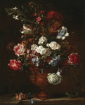 ₴ Репродукция натюрморт от 237 грн.: Букет цветов в терракотовой вазе