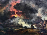 ₴ Репродукция пейзаж от 235 грн.: Извержение Везувия