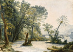 Купить от 123 грн. картину пейзаж: Пейзаж с Мульвиевым мостом, Рим