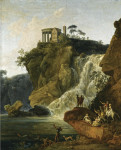 Купить от 127 грн. картину пейзаж: Водопады в Тиволи с фигурами отдыхающими и охотящимися