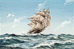 Купить от 116 грн. картину морской пейзаж: Американский клипер "Летящее облако" взламывает океанский бриз