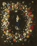 Купить натюрморт художника от 200 грн.: Гирдянда цветов с непорочным зачатием