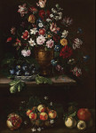 ₴ Репродукция натюрморт от 268 грн.: Цветы и фрукты