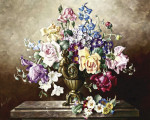 ₴ Репродукція натюрморт від 253 грн.: Натюрморт із весняними квітами