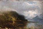 Купить от 116 грн. картину пейзаж: Лесное озеро с туманом