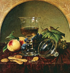 Купить от 112 грн. картину натюрморт: Натюрморт с кубком, фруктами и печеньем