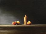 ₴ Репродукция натюрморт от 242 грн.: Персики и каменная бутылка
