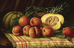 Купить от 113 грн. картину натюрморт: Дыни, персики и ананас