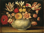 ₴ Репродукция натюрморт от 241 грн.: Цветы в фарфоровой вазе