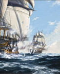 Купить от 172 грн. картину морской пейзаж: Фрагмент морского боя
