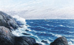 Купить от 149 грн. картину морской пейзаж: Рыбацкая лодка возле берега