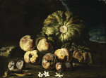 Купить от 171 грн. картину натюрморт: Дыни, персики и сливы
