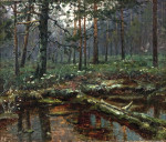 ₴ Репродукция пейзаж от 348 грн.: Лесной пруд