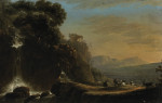 ₴ Картина пейзаж художника от 163 грн.: Водопады в Тиволи