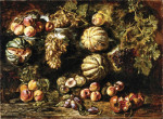 ₴ Репродукция натюрморт от 235 грн.: Дыни, персики, фиги и виноград