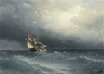 Купить от 166 грн. картину морской пейзаж: Парусник в открытом море