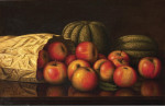 ₴ Репродукция натюрморт от 277 грн.: Яблоки и дыни