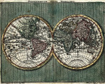 ₴ Древние карты высокого разрешения от 253 грн.: Карта земного шара