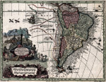 Купить старинные карты в высоком разрешении: Южная Америка