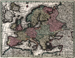 Купить старинные карты в высоком разрешении: Карта Европы
