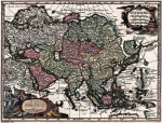 Купить старинные карты в высоком разрешении: Карта Азии