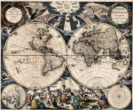 ₴ Стародавні карти з високою роздільною здатністю від 381 грн.: Новий Світ