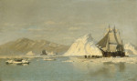 ⚓Репродукция морской пейзаж от 199 грн.: Возле Гренландии, китобойное судно ищет открытую воду