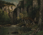 ₴ Репродукция пейзаж от 253 грн.: Река и скалы