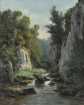 ₴ Репродукция пейзаж от 187 грн.: Поток между скал