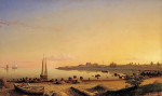 ₴ Картина морской пейзаж художника от 154 грн.: Форт сквозь гавань Глостера