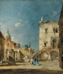 ₴ Картина городской пейзаж известного художника от 174 грн.: Воображаемый вид на венецианскую площадь