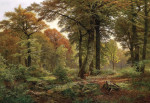 ₴ Купить картину пейзаж художника от 162 грн: Лесной пейзаж с оленями